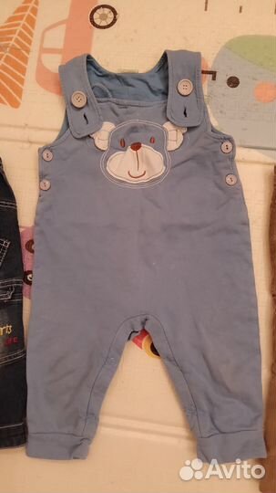 Джинсовый комбинезон 74 80