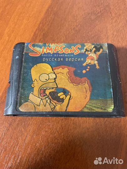 Картридж для Sega The Simpsons Paris Niumtmare