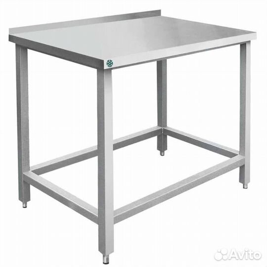 Стол с бортом без полки из нержавейки сб