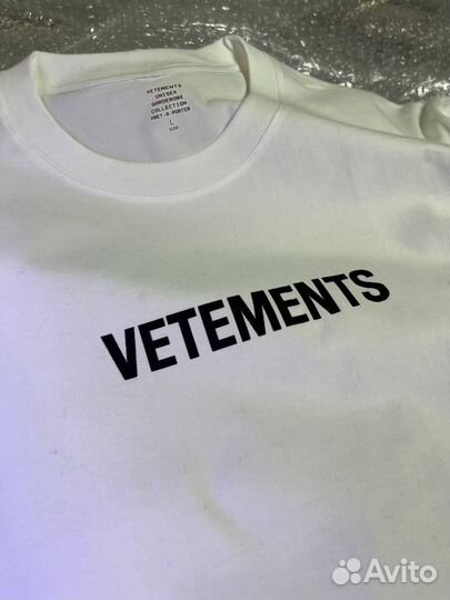 Футболка vetements unisex