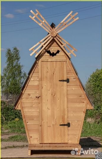 Дачный туалет деревянный GAR207