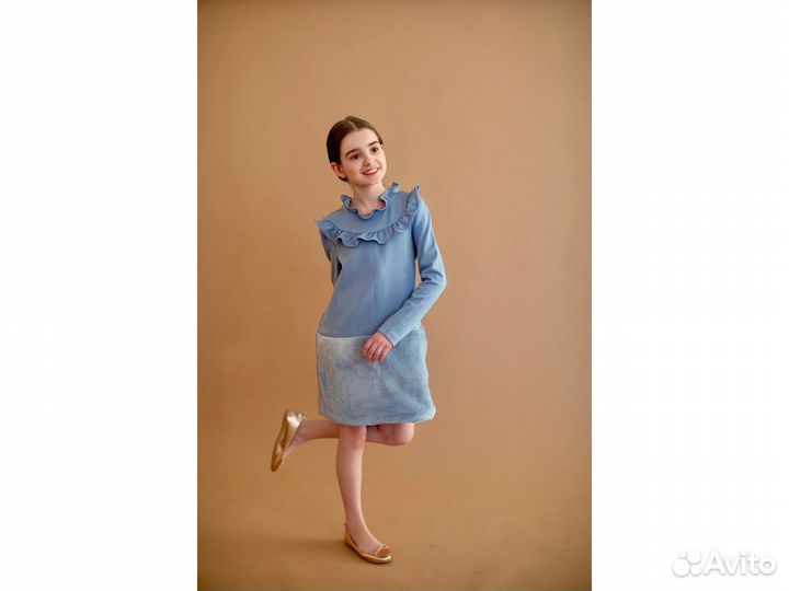 Платье stephanie детское голубое