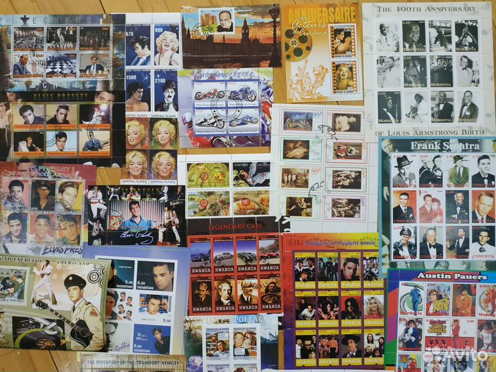 Disney Queen Pink Floyd Doors Madonna марки блоки