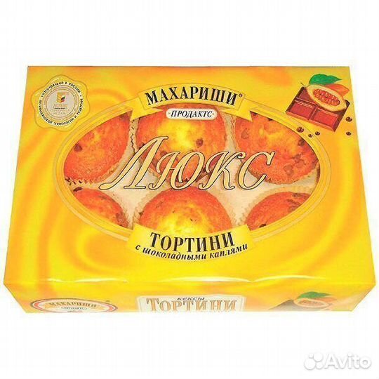 Опт - Кексы Тортини с Шоколадными каплями 200г