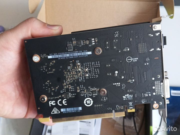 Видеокарта msi GeForce gt 1030