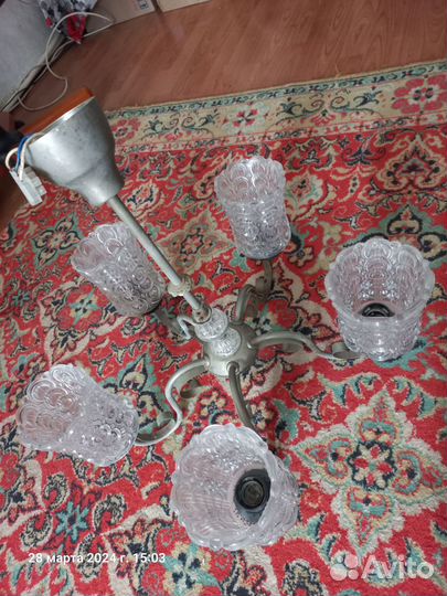 Люстра потолочная подвесная бу