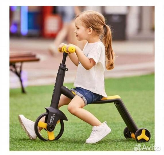 Детский самокат беговел велосипед nadle 3 в 1