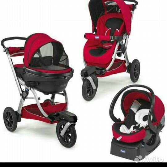 Коляска chicco 3 в 1