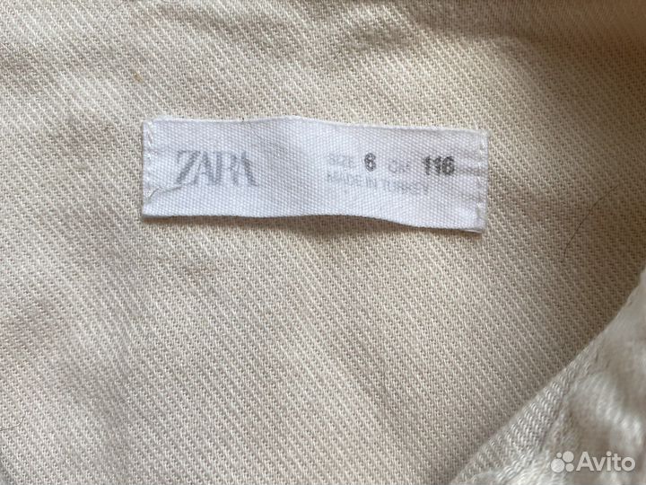 Джинсовая куртка zara для девочки 116