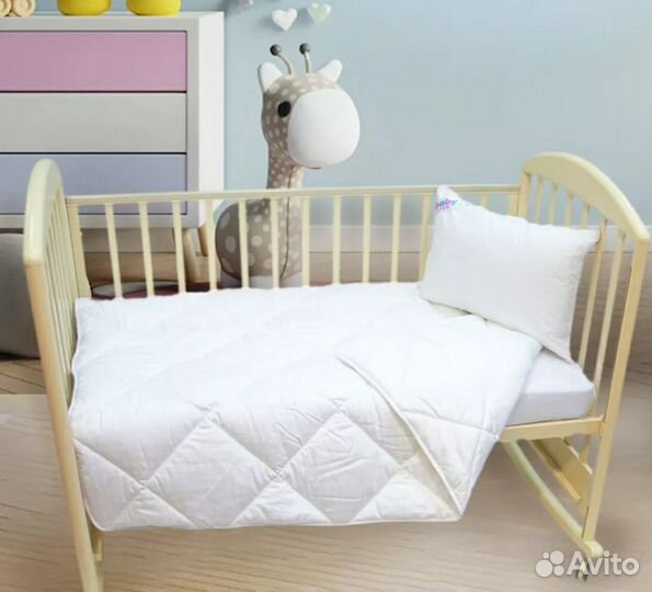Комплект детский одеяло и подушка новый