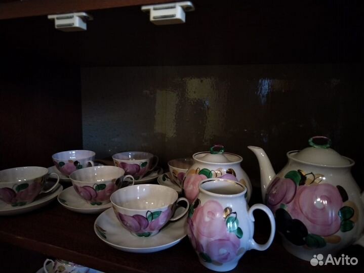 Чайный сервиз вербилки розовый