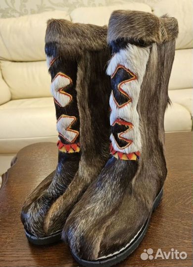 Пимы детские из оленей шкурки