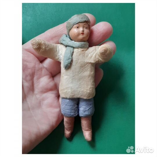 Елочные игрушки СССР ватные, вата. Изокульт