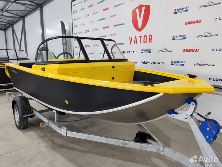 Волжанка 46 фиш с мотором Yamer EF60 BigFoot