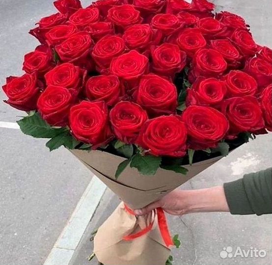 Метровые розы Доставка цветов