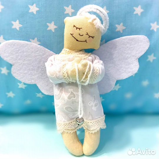 Текстильный рождественский ангел