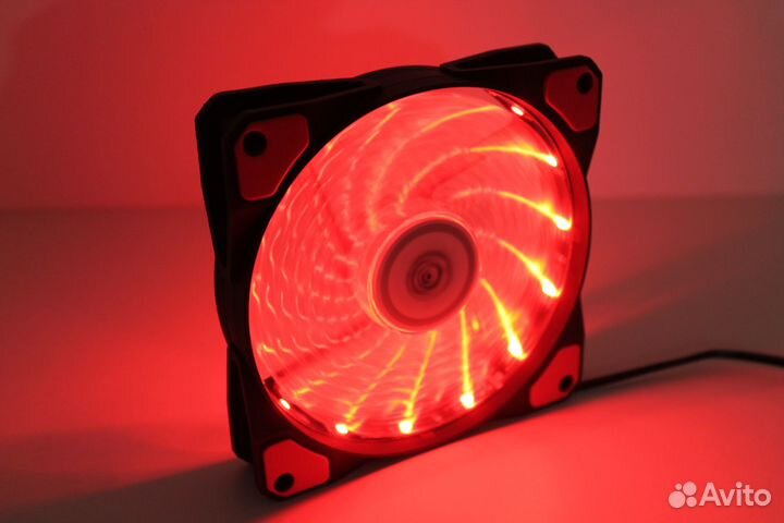 Вентилятор WindMaster Led Red (120mm, 3pin/Molex)