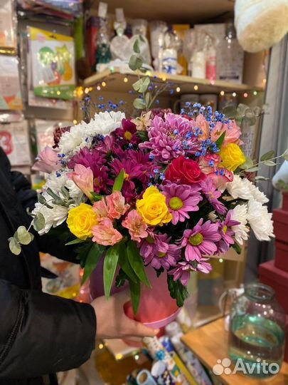 Бокс с розами бокс с цветами стаканчик корзина