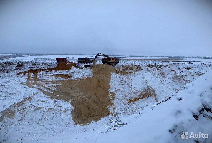 Песок карьерный