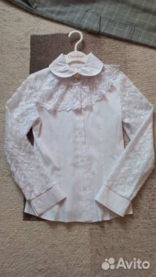 Школьные блузки,платье,брюки 134-158см,юбка