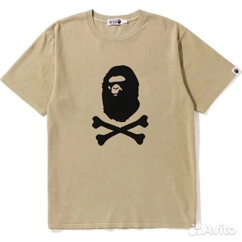 Футболка Bape APE crossbone overdye TEE mens