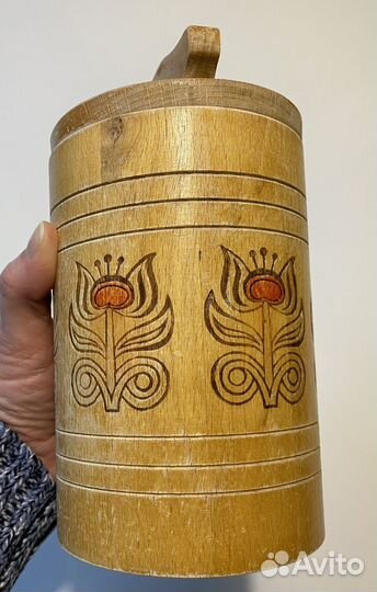 Солонка деревянная СССР