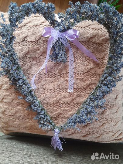 Веночек сердце из лаванды