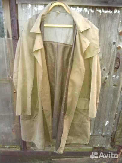 Плащ защитный брезентовый прорезиненный