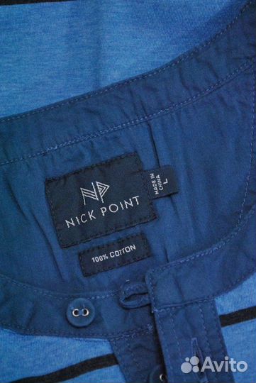 Nick Point новые синие футболки поло хлопок М