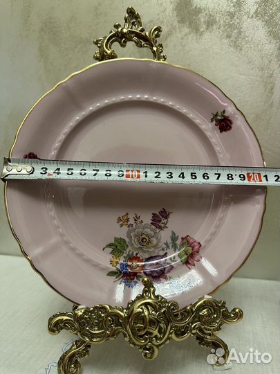 Розовый фарфор - тарелки