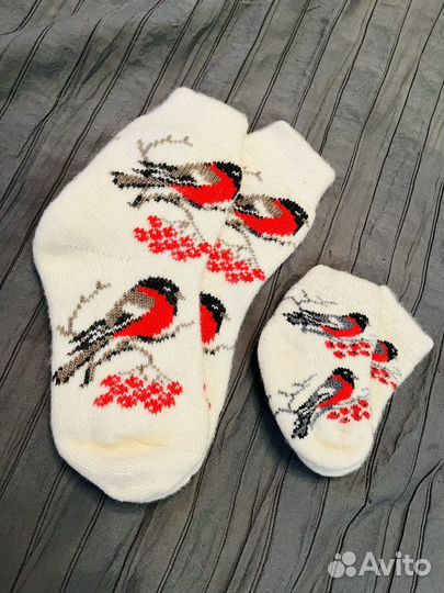 Парные носки со снигерями 