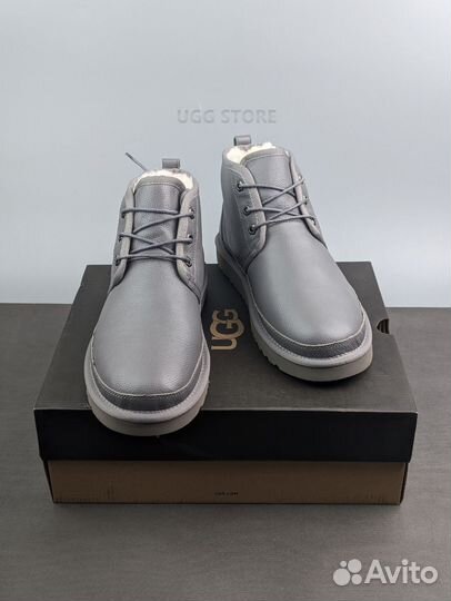 Угги кожаные ugg men's Neumel leather grey