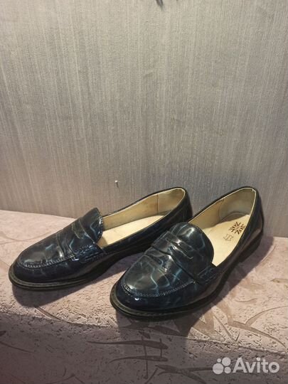 Лоферы кожа