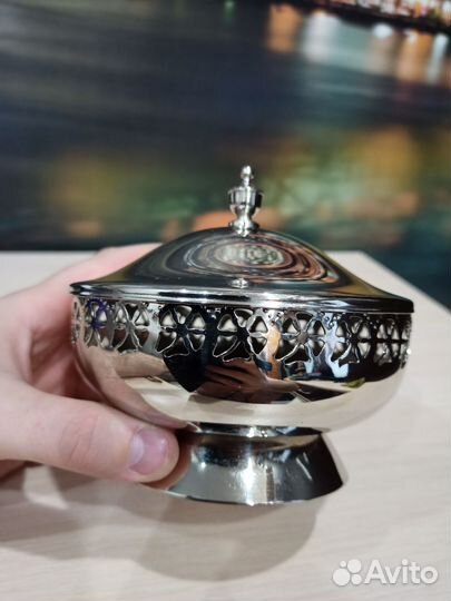 Сахарница конфетница ваза мнц Мельхиор СССР