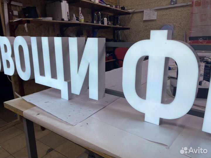 Объемные световые буквы