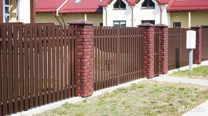 Забор из Штакетника Под Ключ