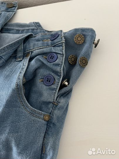 Джинсовый комбинезон для беременных