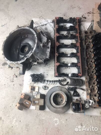 Двигатель Isuzu forward 6he1 в разборе