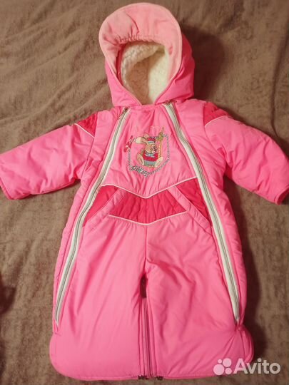 Зимний комбинезон трансформер 68-80