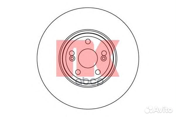 203933 Диск тормозной renault espace 02- передн