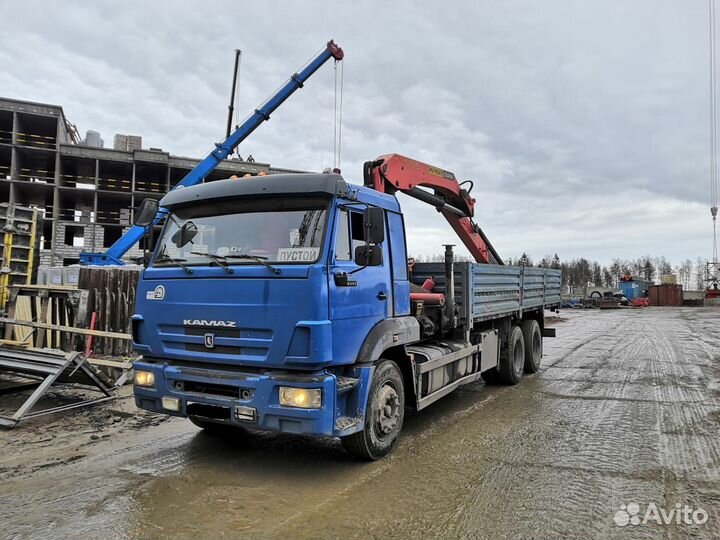 Аренда и услуги манипулятора, стрела 9 т, 17.5 м, борт 11.9 т, 7.2 м