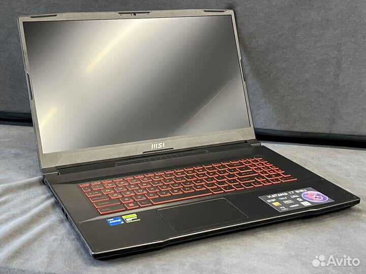 Ноутбук MSI Katana 17, 8/256, Core i5, RTX