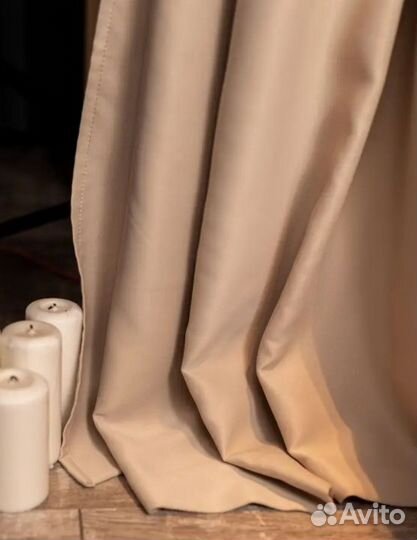 Шторы блэкаут Марсель гладкий 3м и 4м 2шт