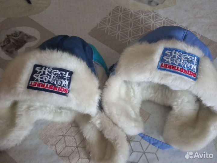 Шапки зимние для двойни