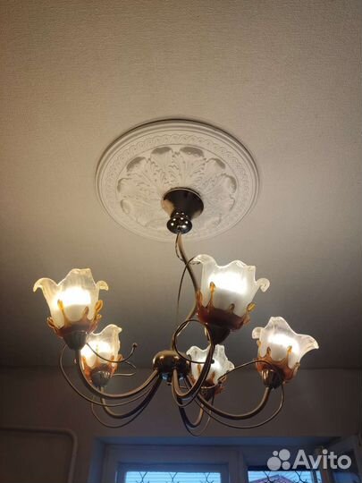 Люстра потолочная бу