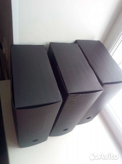 Короб архивный пластик 34х12х25см черный