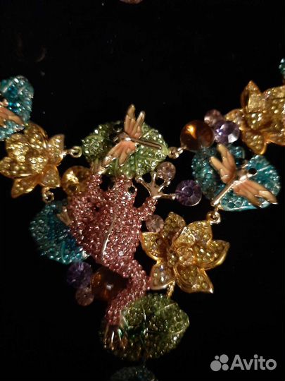 Ожерелье, серьги. Франция. Винтаж