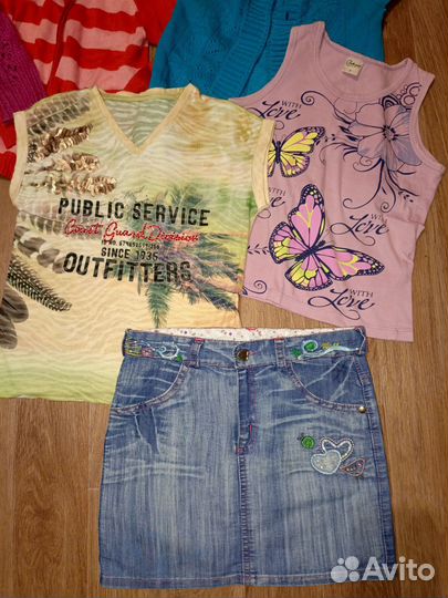 Пакет одежды для девочки 116-122- 128