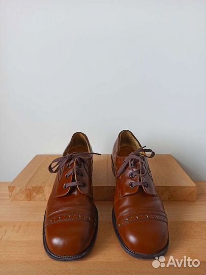 Ботинки кожаные винтаж ретро