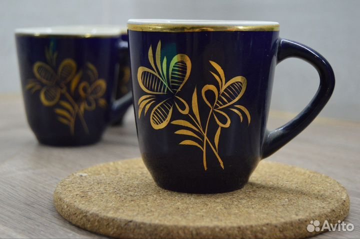 Новый фарфор сервиз СССР Гжель Турыгинский фз